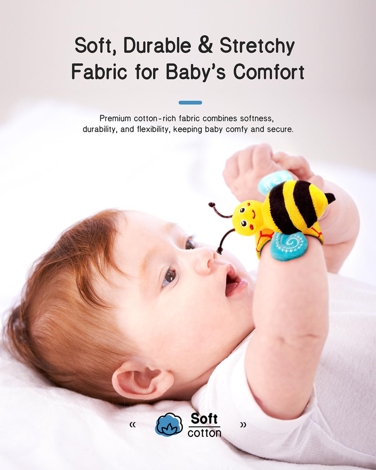 Baby Wrist Rattle Socks and Foot Set