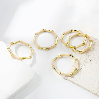 Gold Tube Bangle Bracelets for Women 