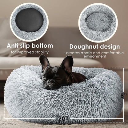 Dog & Cat Bed for Indoor Cats, 20In 