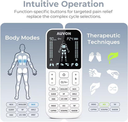 4 Outputs TENS Unit Muscle Stimulator 