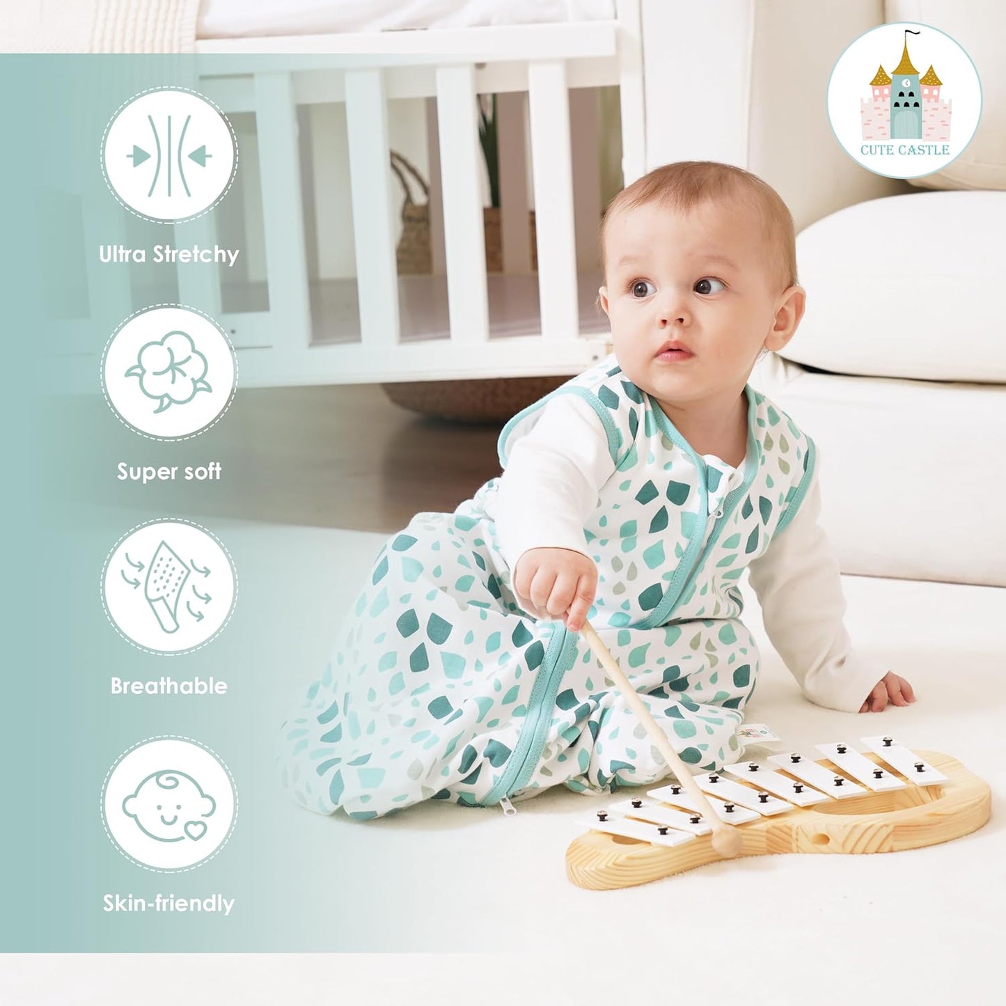 Baby Sleep Sack 0-6 Months - Lightweight