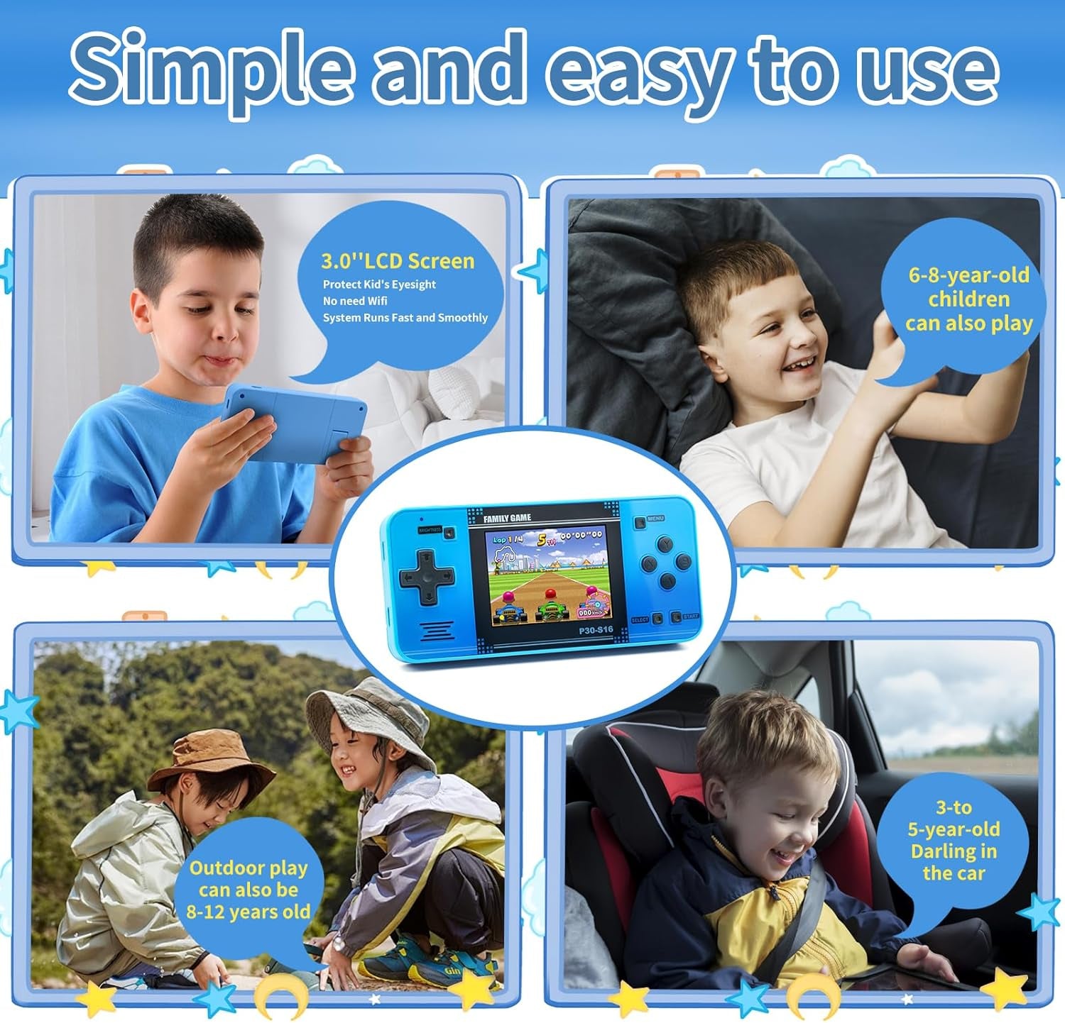 Handheld Game for Kids -Preloaded 220