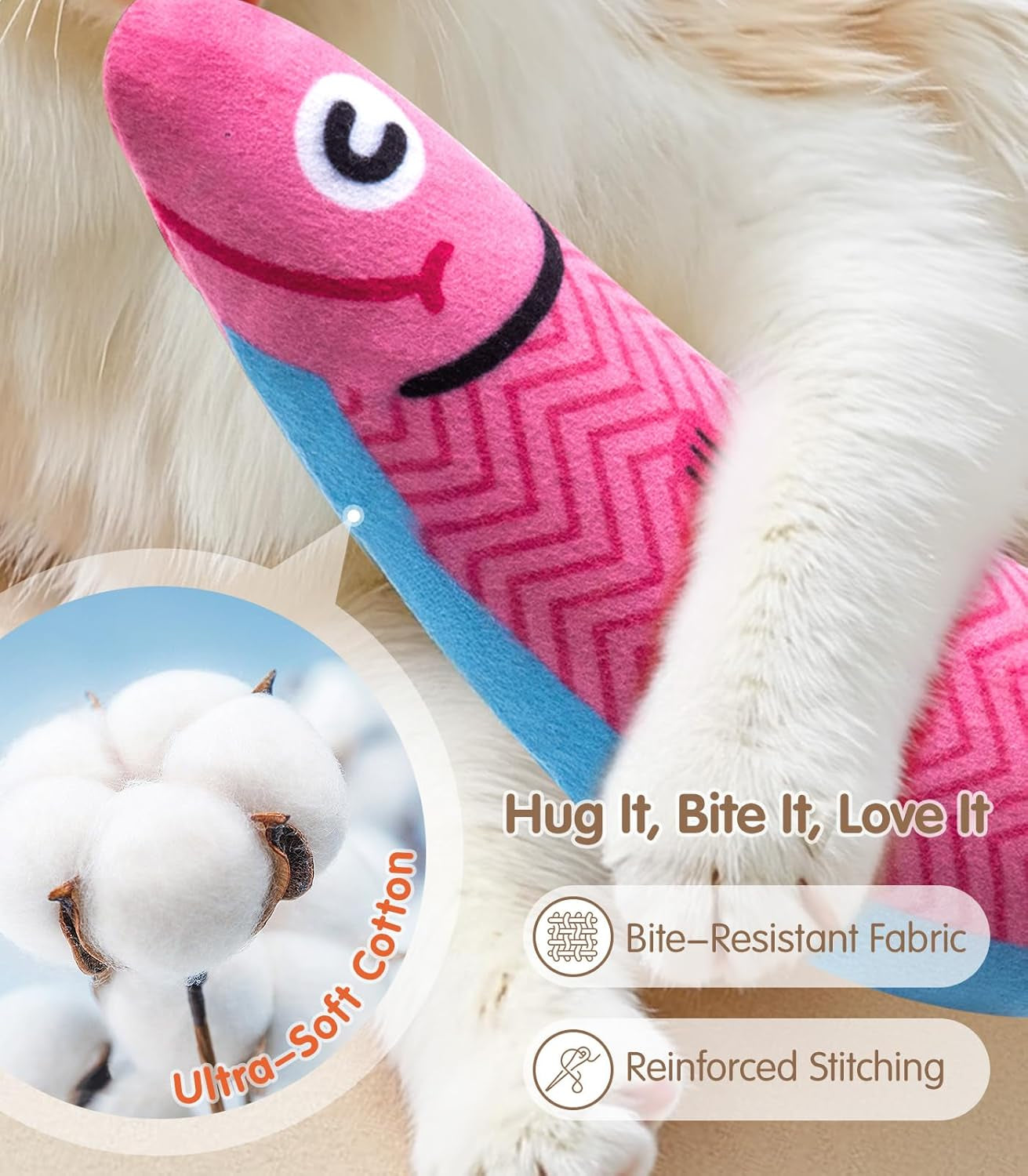 Cat Toys With[5000Mg A+Natural Catnip