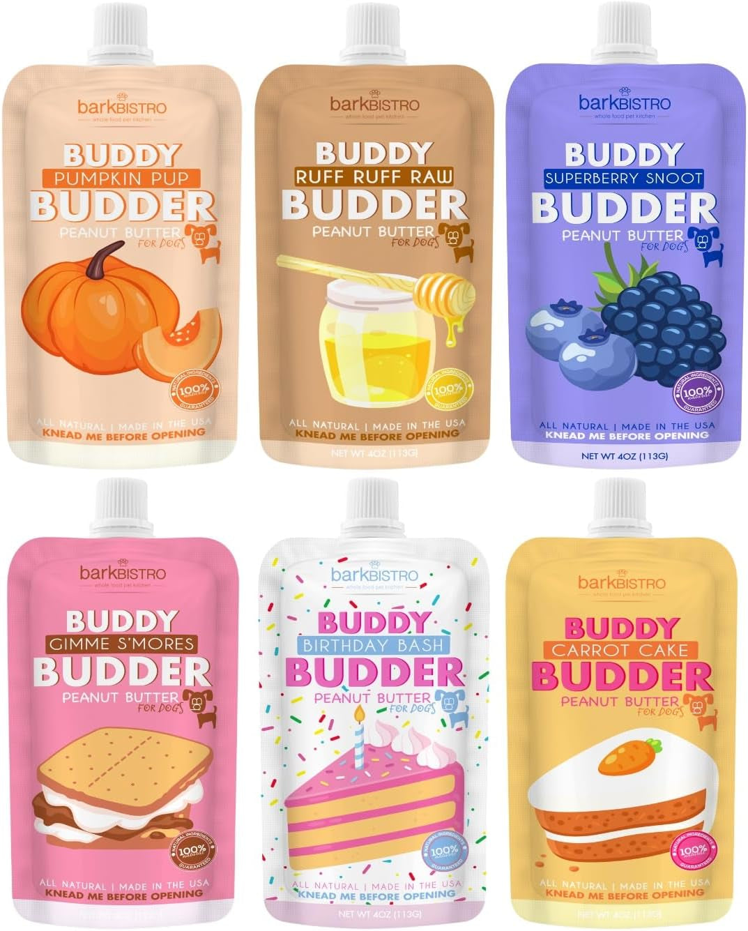 6 Pack Mixed Flavor Squeeze Packs
