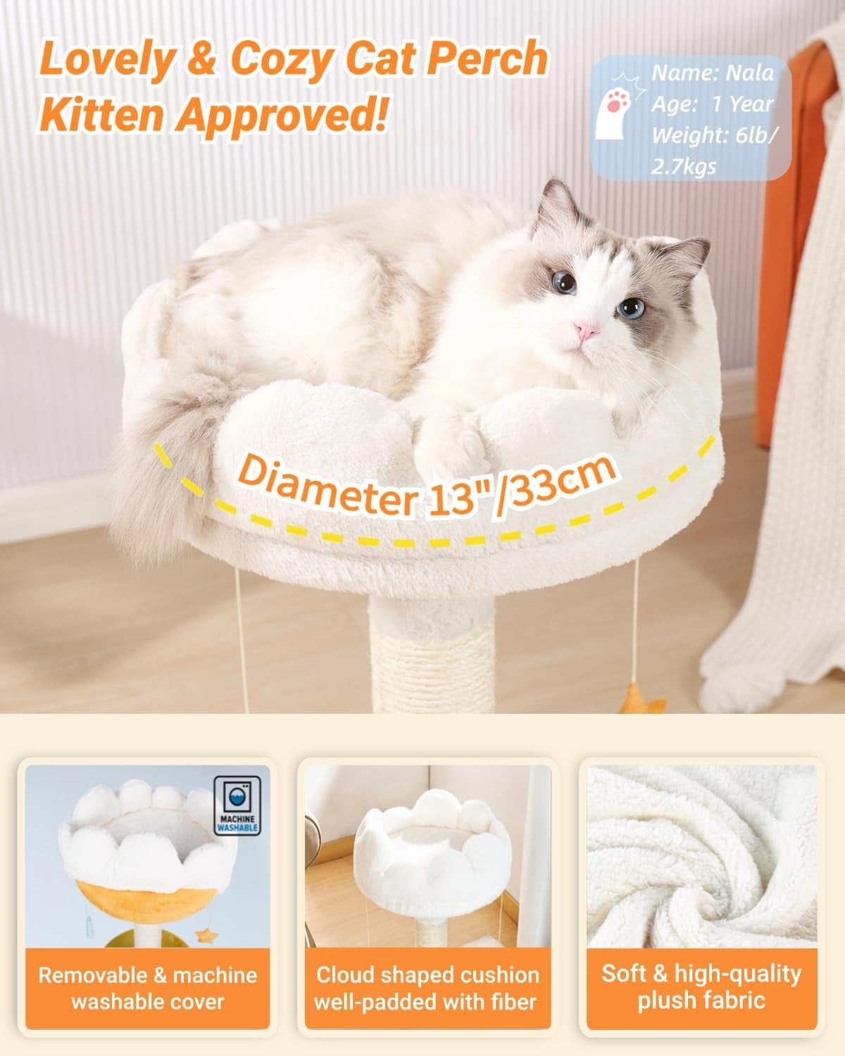 Cloud Cat Tree, Cat Scratching Post 