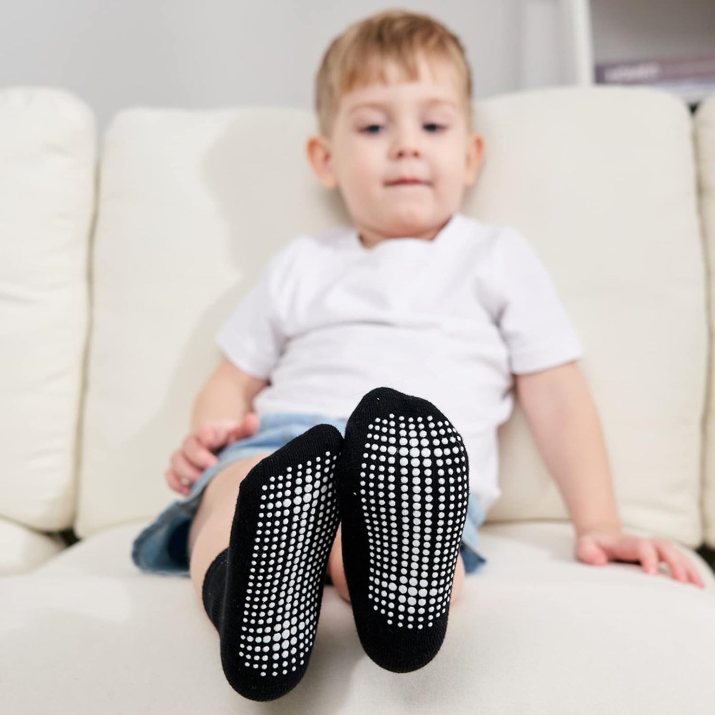 Baby Non Slip Grip Crew Socks