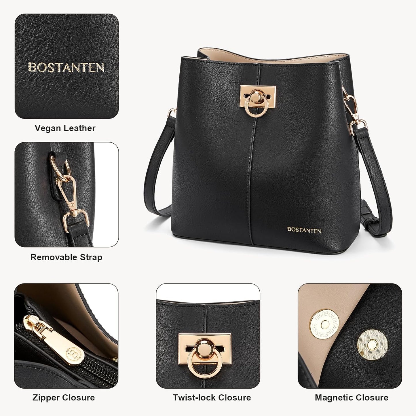 Crossbody Bucket Shoulder Bags for Women