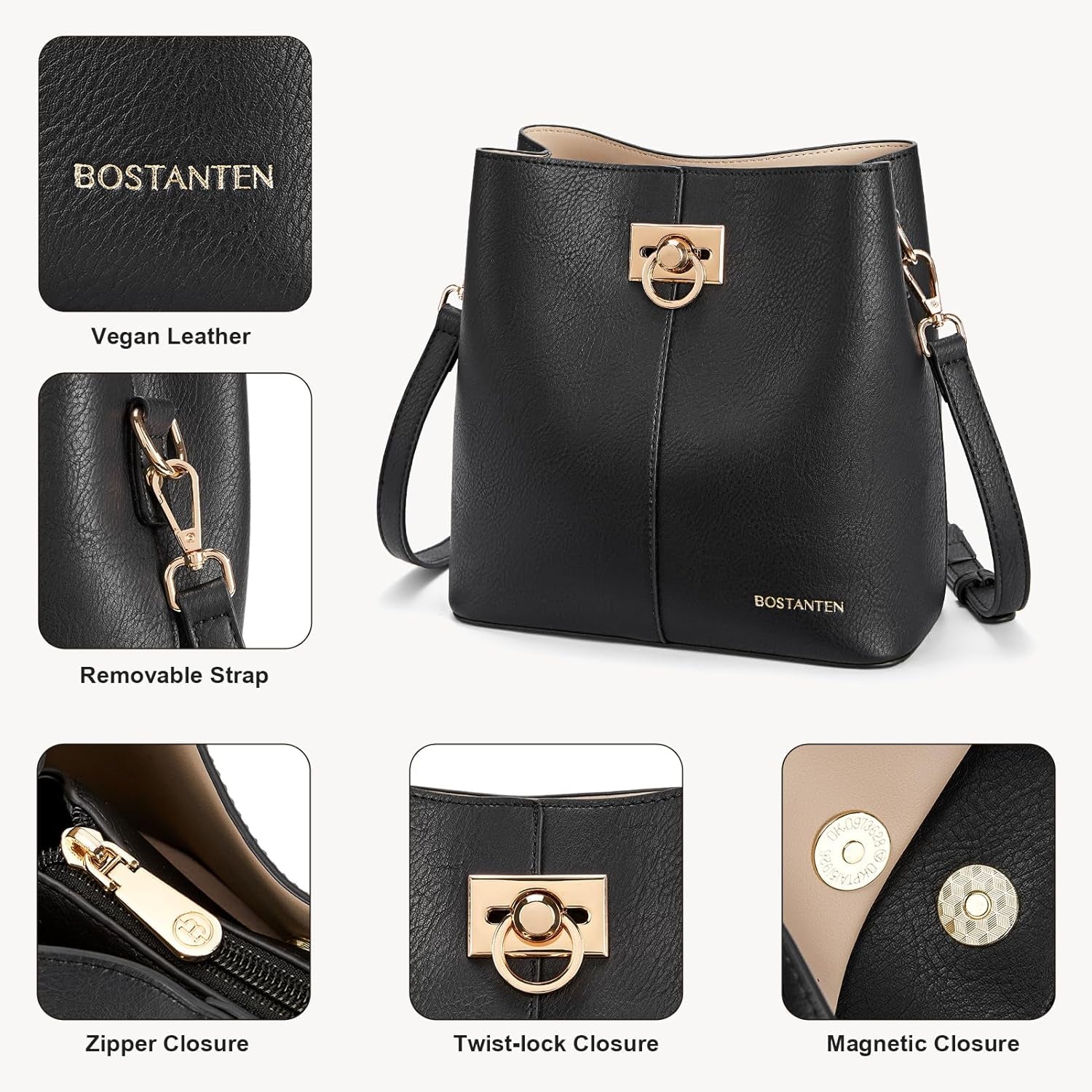 Crossbody Bucket Shoulder Bags for Women