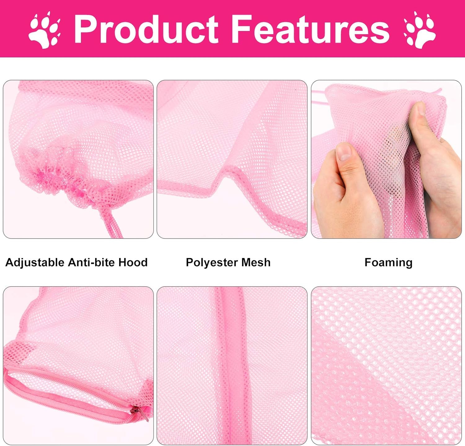 5 Pcs Cat Bathing Bag Set Grooming Bag