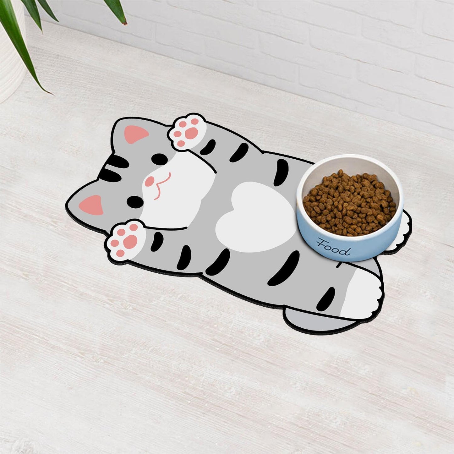 Cat Food Mat for Indoor Cats - No Stains
