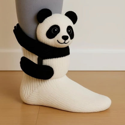 Animal Print Knitted Floor Socks