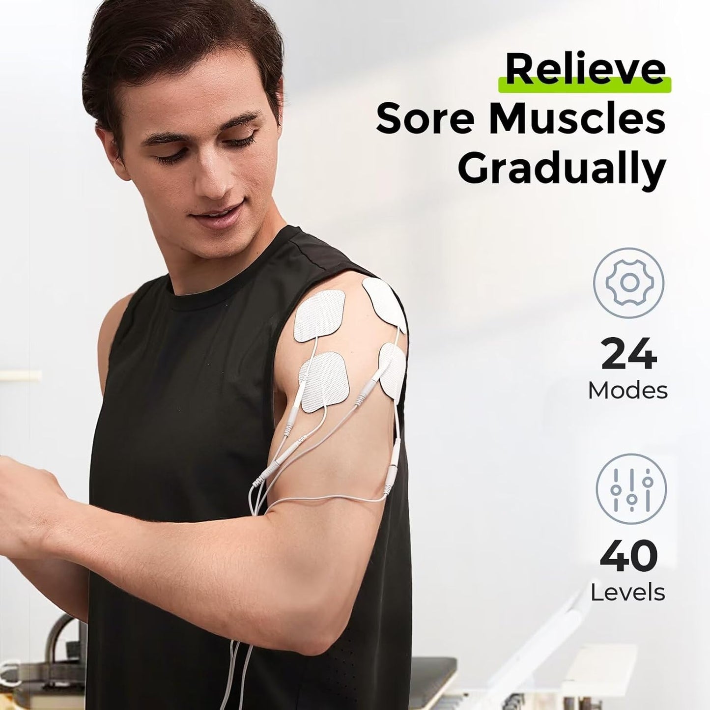 3-In-1 TENS Unit Muscle Stimulator, EMS