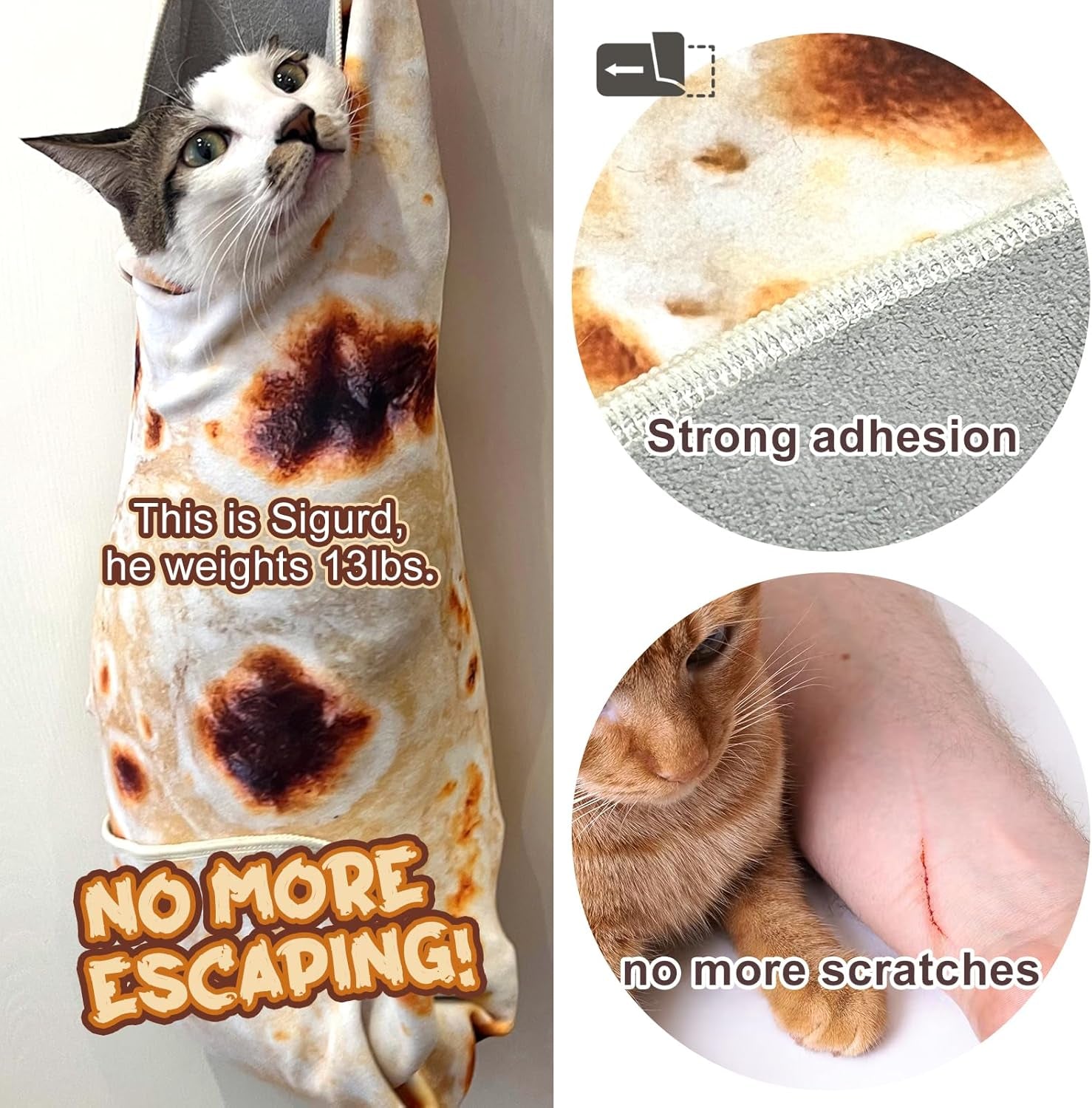 Cat Wrap for Cutting Nails,tortilla 