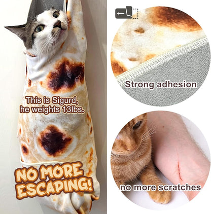 Cat Wrap for Cutting Nails,tortilla 