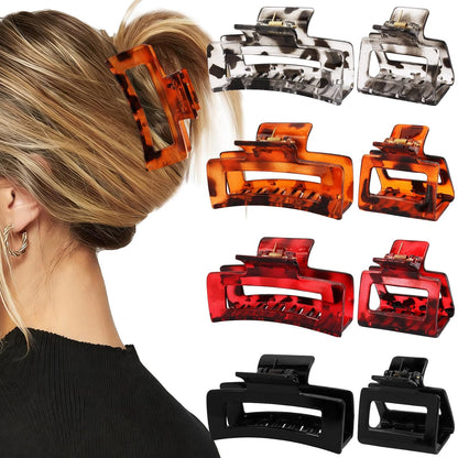 8Pcs Tortoise Shell Claw Clip for Women