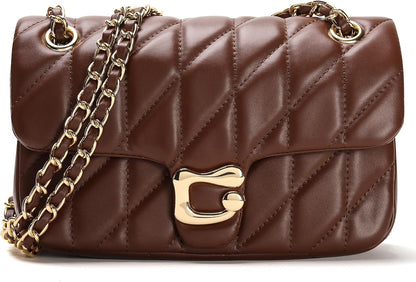 Quilted Crossbody Purse for Women Trendy