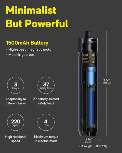 Electric Screwdriver Kit, Upgraded 1/4''