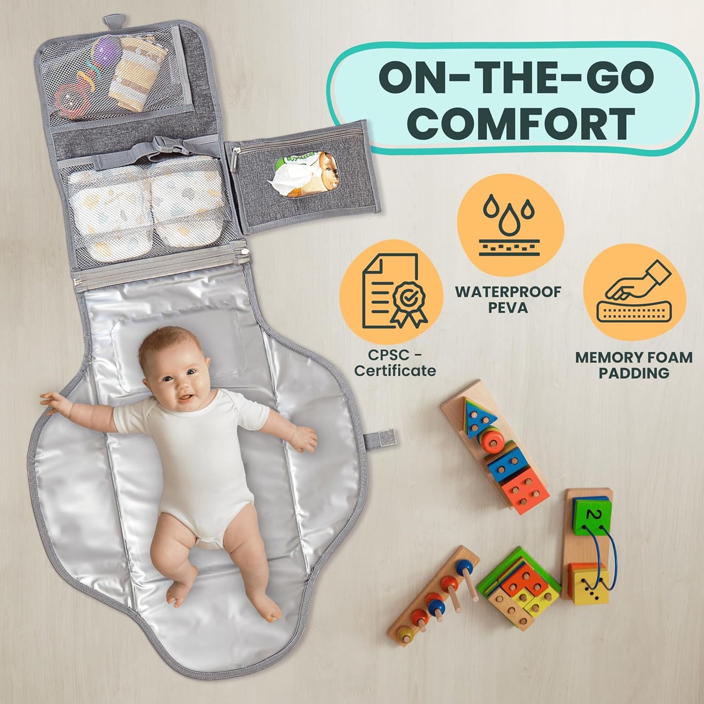 Portable Changing Pad for Baby – Soft