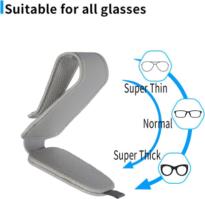 2 Packs Magnetic Sunglass Holder for Car