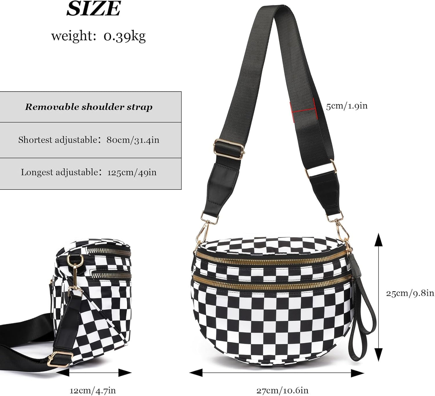 Crossbody Bags for Women Nylon Fanny