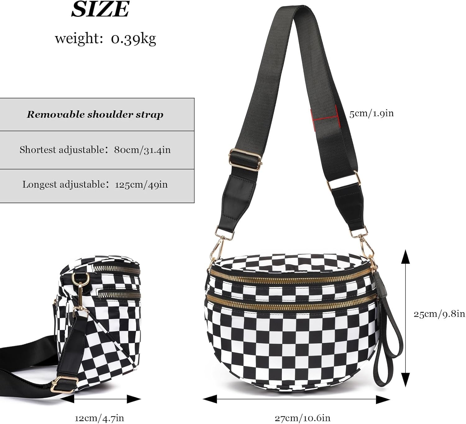 Crossbody Bags for Women Nylon Fanny