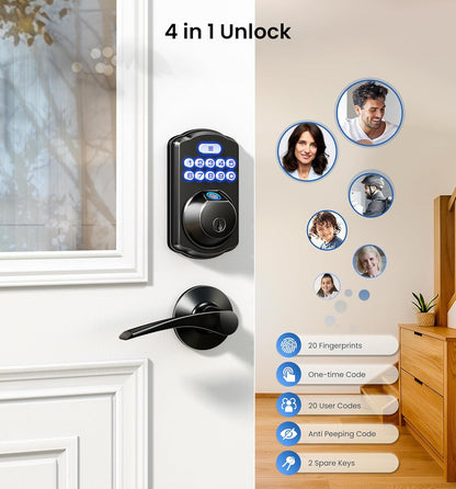 KS02A Fingerprint Keyless Entry Door Lock