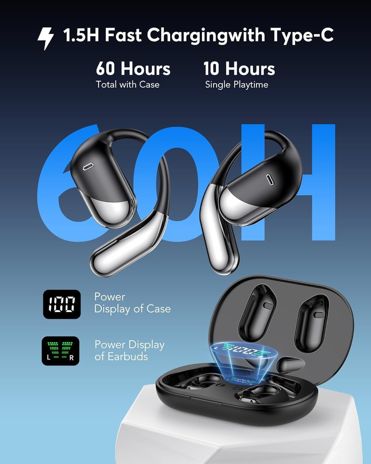 AI Translation Earbuds,Real-Time Two-Way