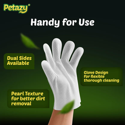 Pet Glove Wipes for Dogs & Cats 