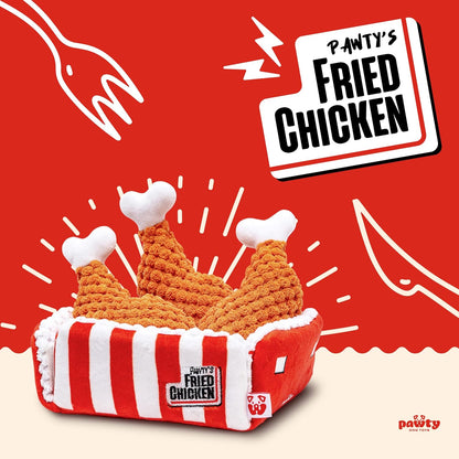 PAWTY Fried Chicken Interactive Dog Toy