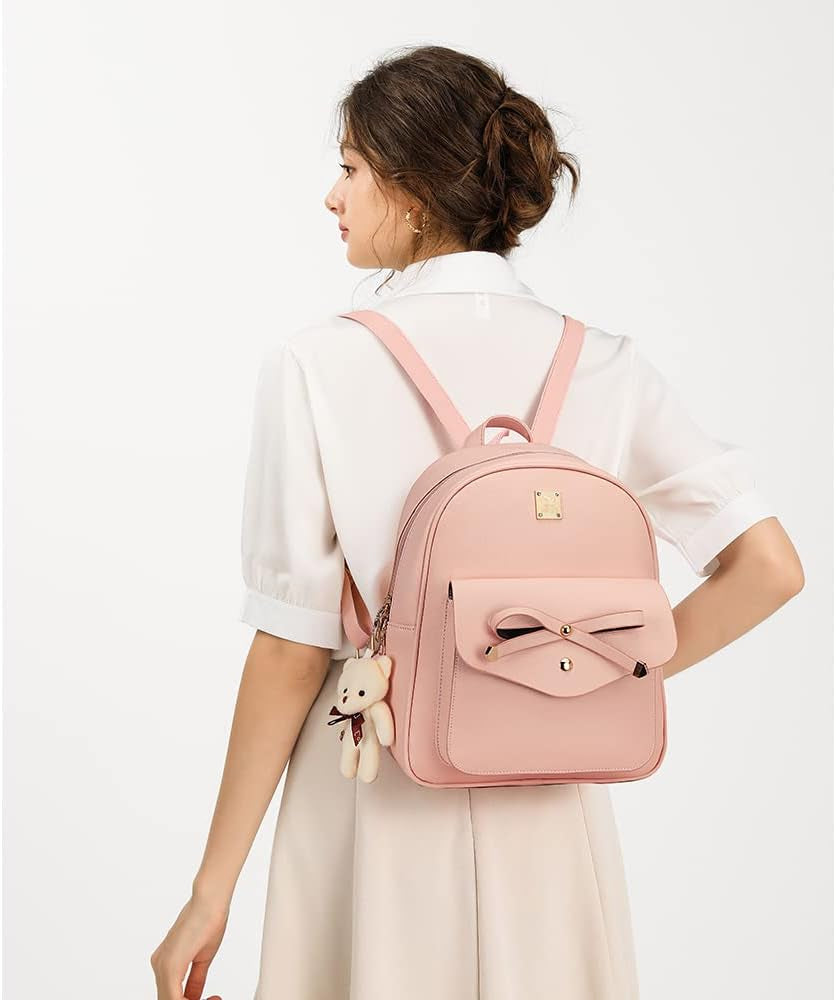 Cute Leather Mini Backpack Purse 