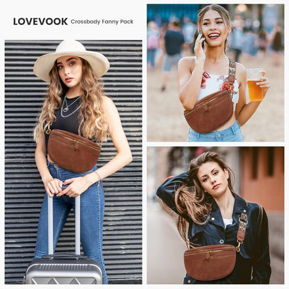 Fanny Packs for Women Cross Body, Vegan