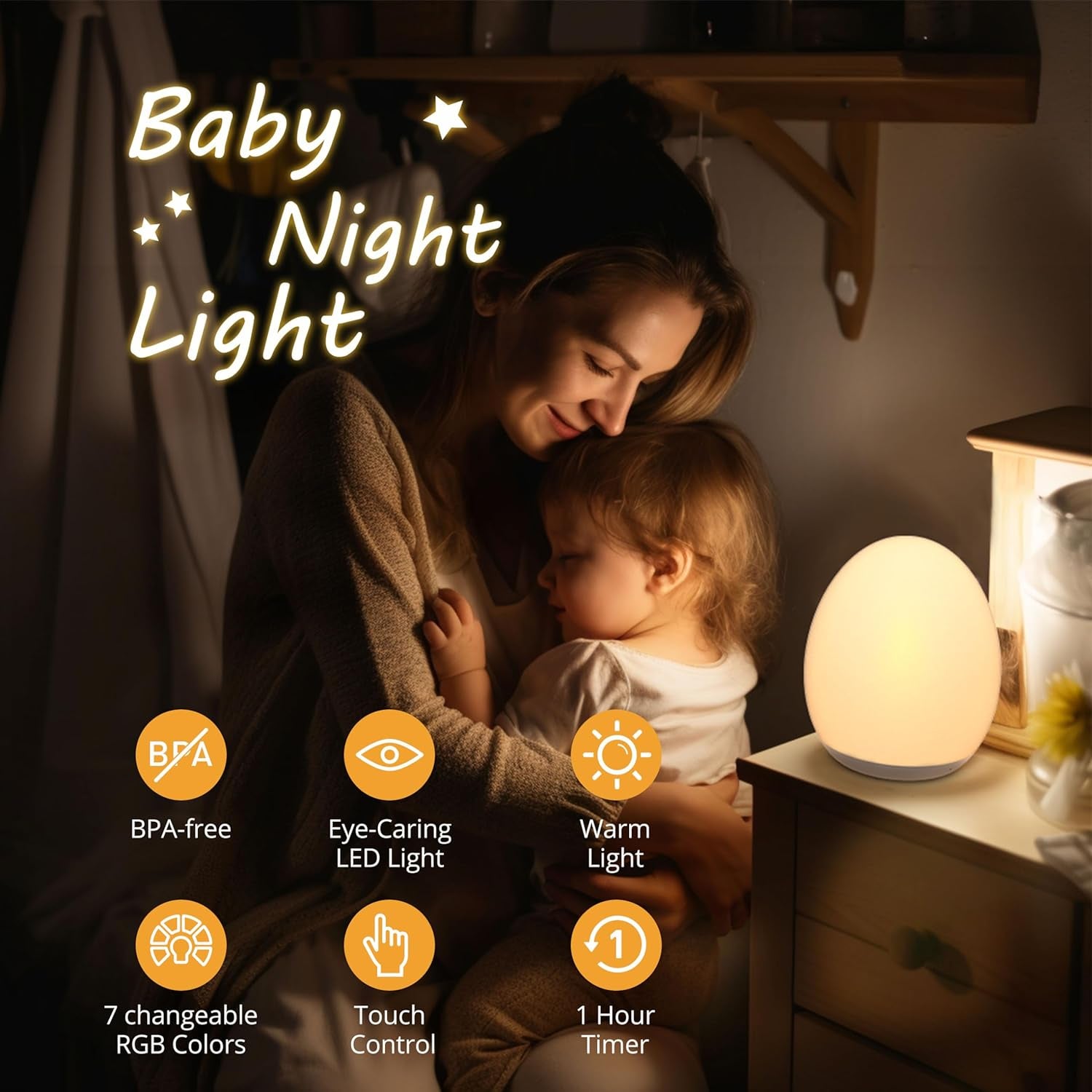 Night Light for Kids, Baby Night Light 