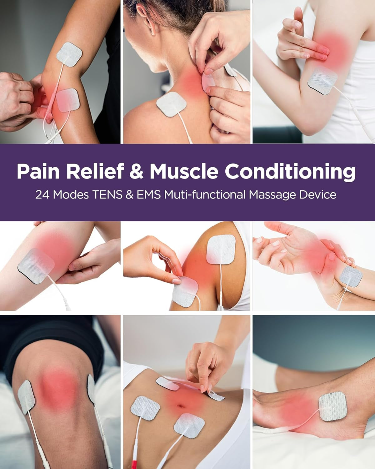 TENS Unit Muscle Stimulator, 24 Modes