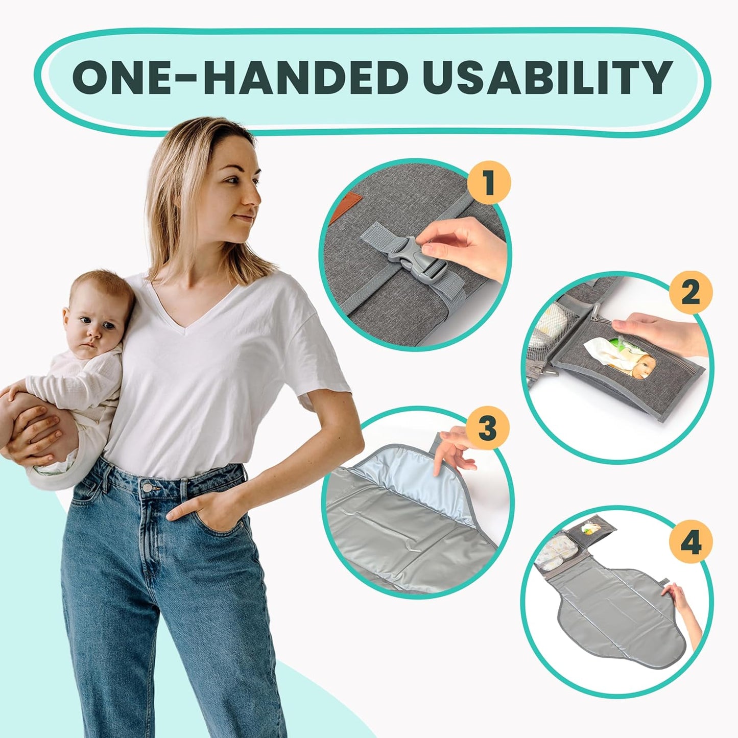 Portable Changing Pad for Baby – Soft