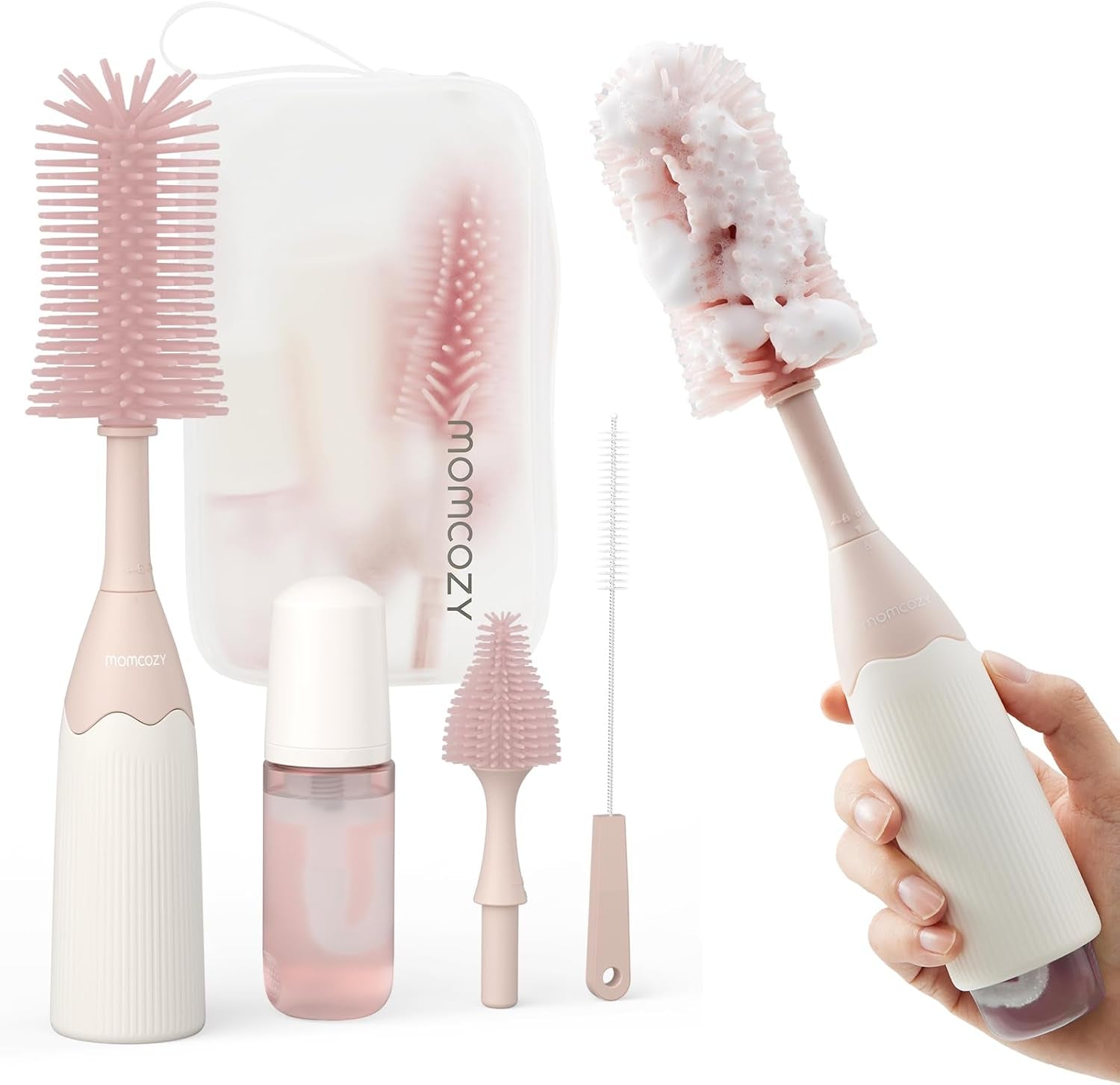 Bottle Brush Kit with Push-Press Foam