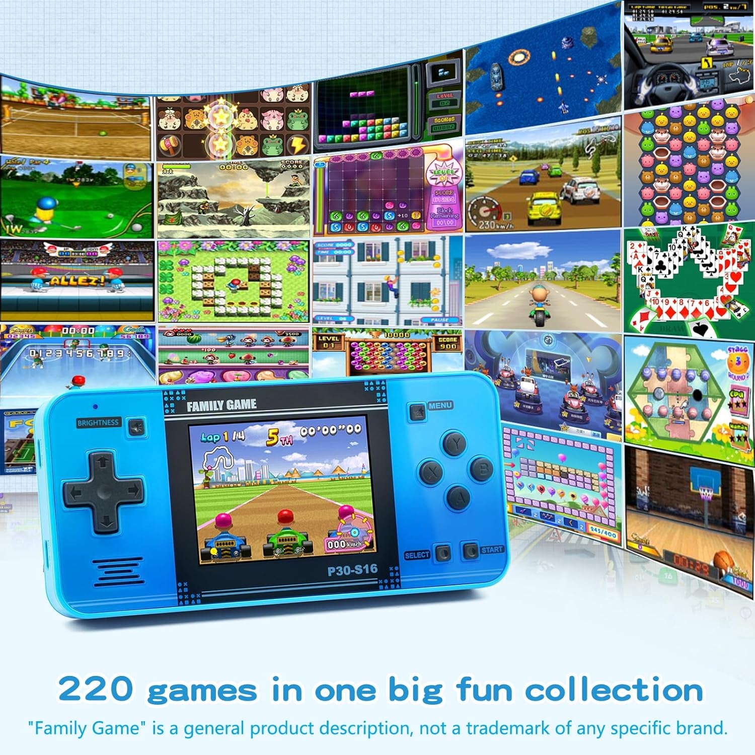 Handheld Game for Kids -Preloaded 220