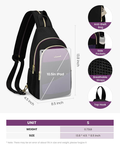 Sling Bag for Women, Sling Backpack 