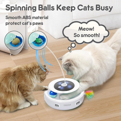 Cat Toy, 3-In-1 Automatic Interactive