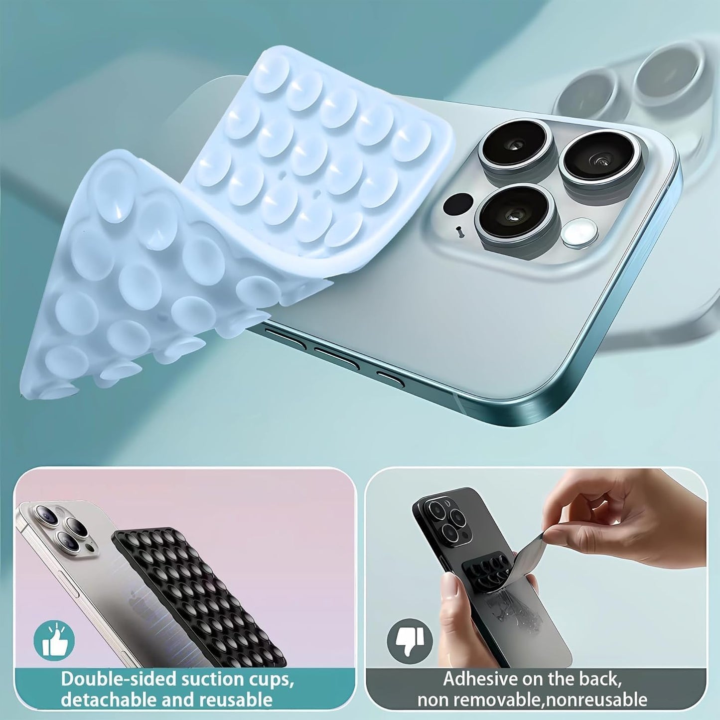 Silicone Double-Sided Suction Cup Phone