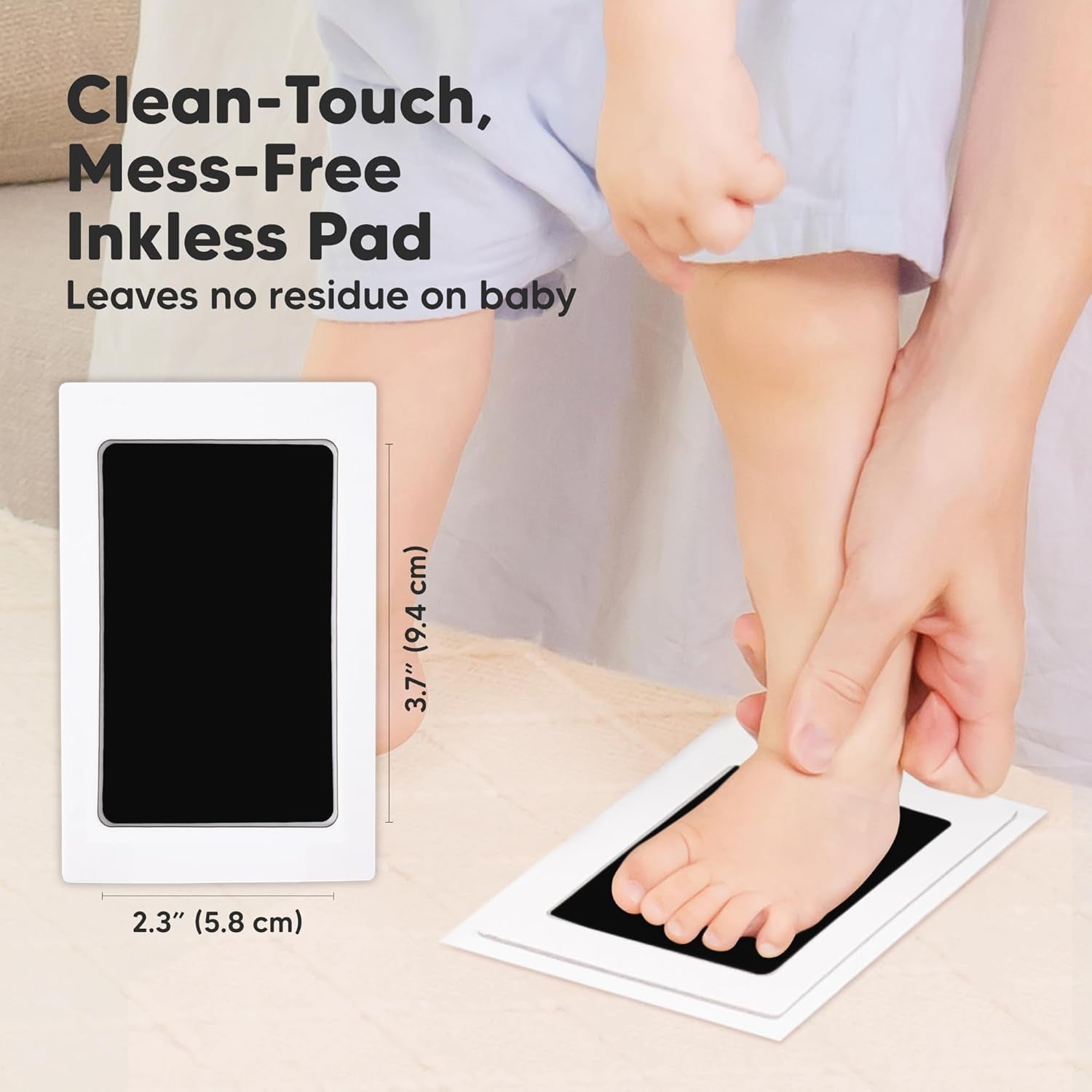 4Pack Inkless Baby Hand ,Footprint Kit
