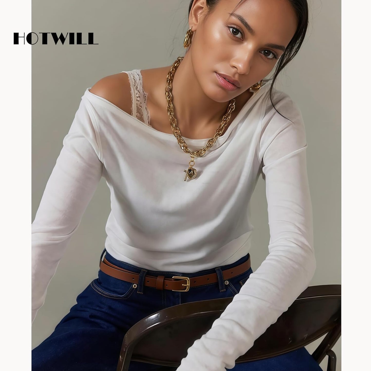 4 Pack Women Skinny Belts for Jeans