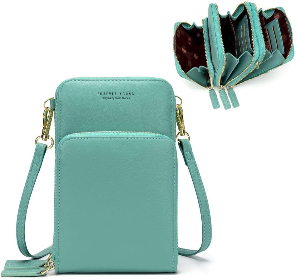 Small Leather Crossbody Bag for Women 