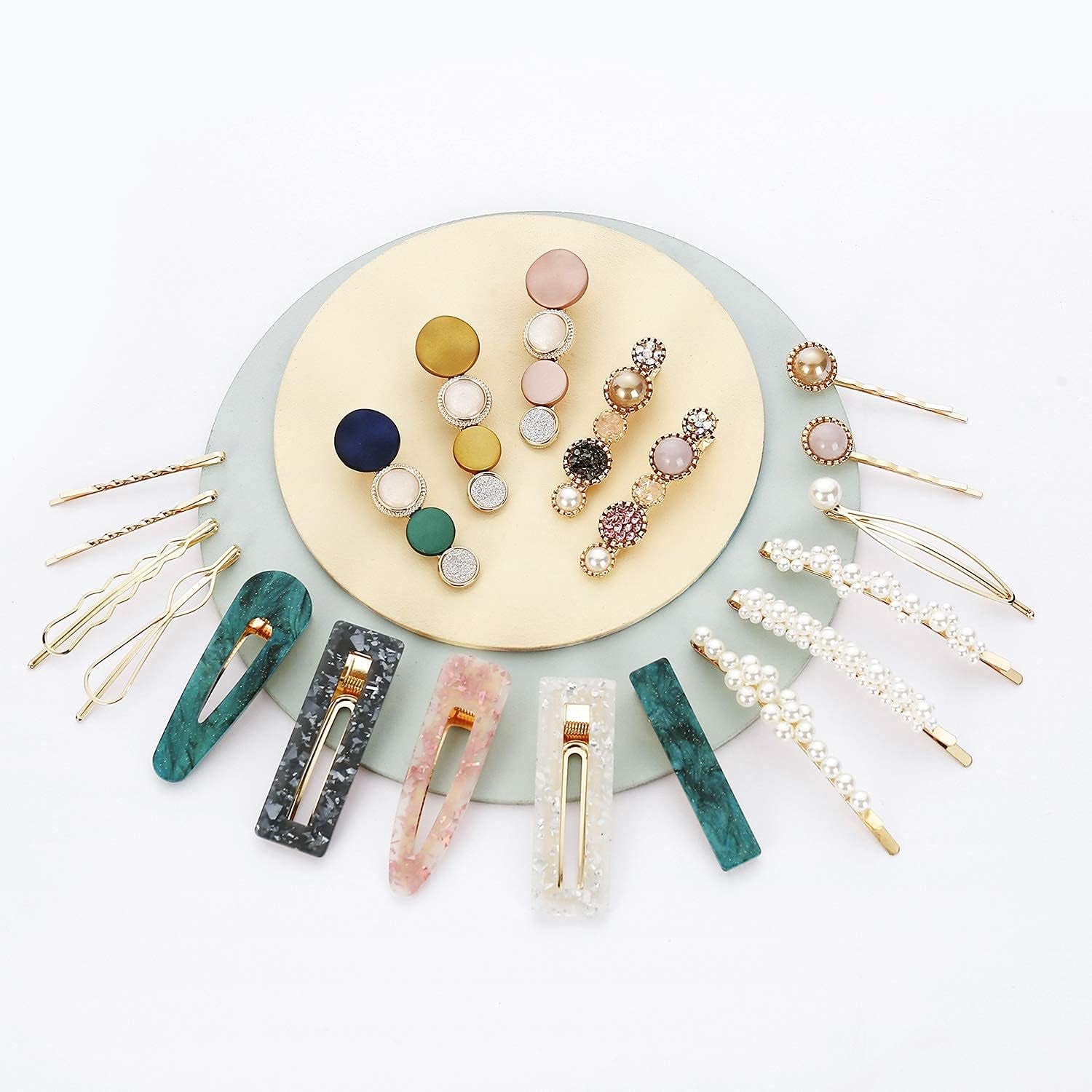 20 PCS Macaron Pearl Acrylic Resin 