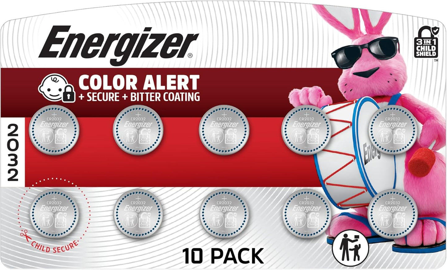 2032 Batteries (10 Pack),3V Lithium Coin