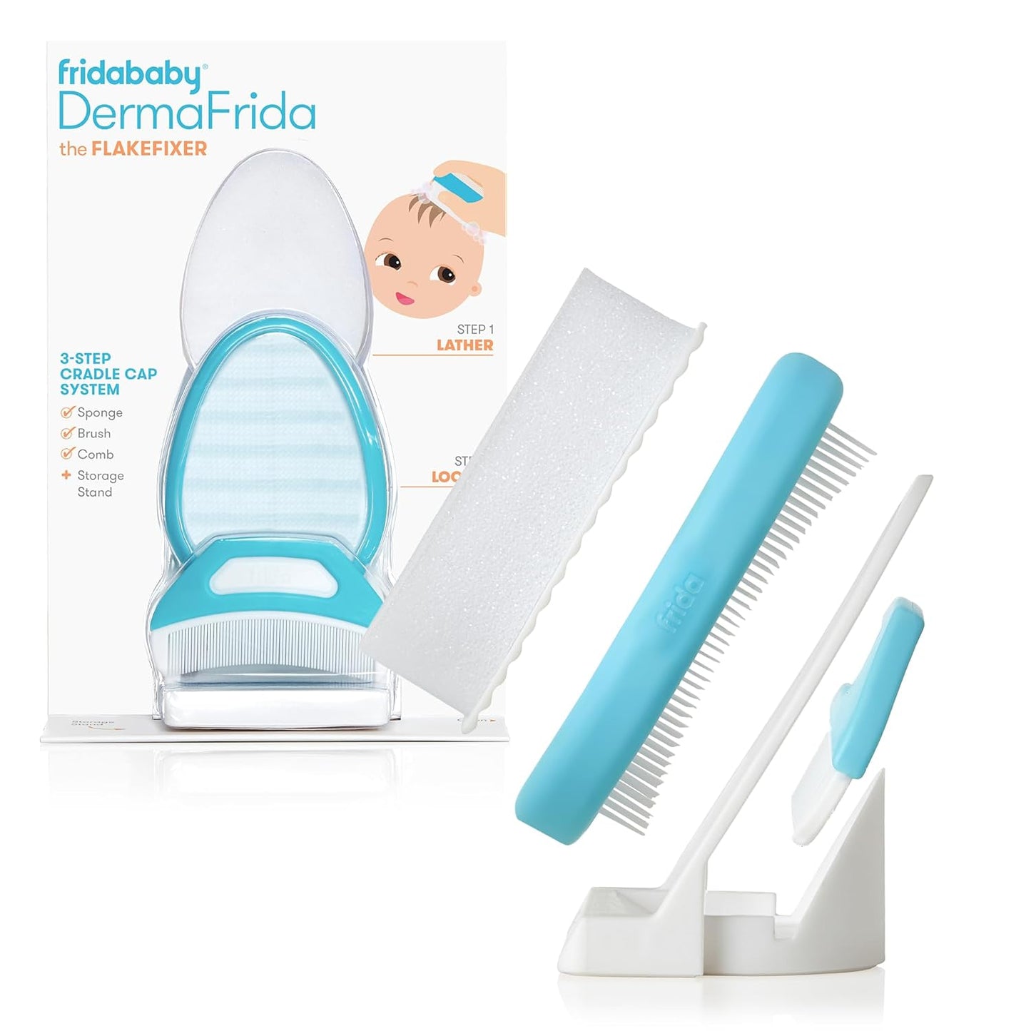 the 3-Step Cradle Cap System, Dermafrida