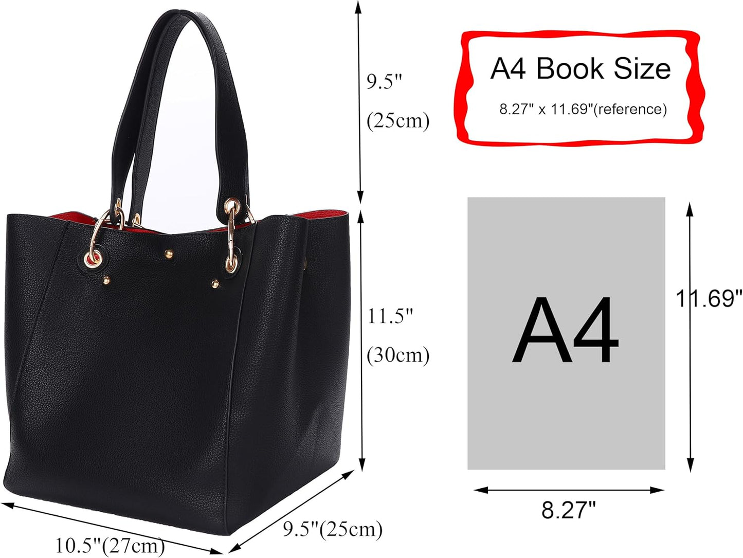 Large Work Tote Bag for Women Designer