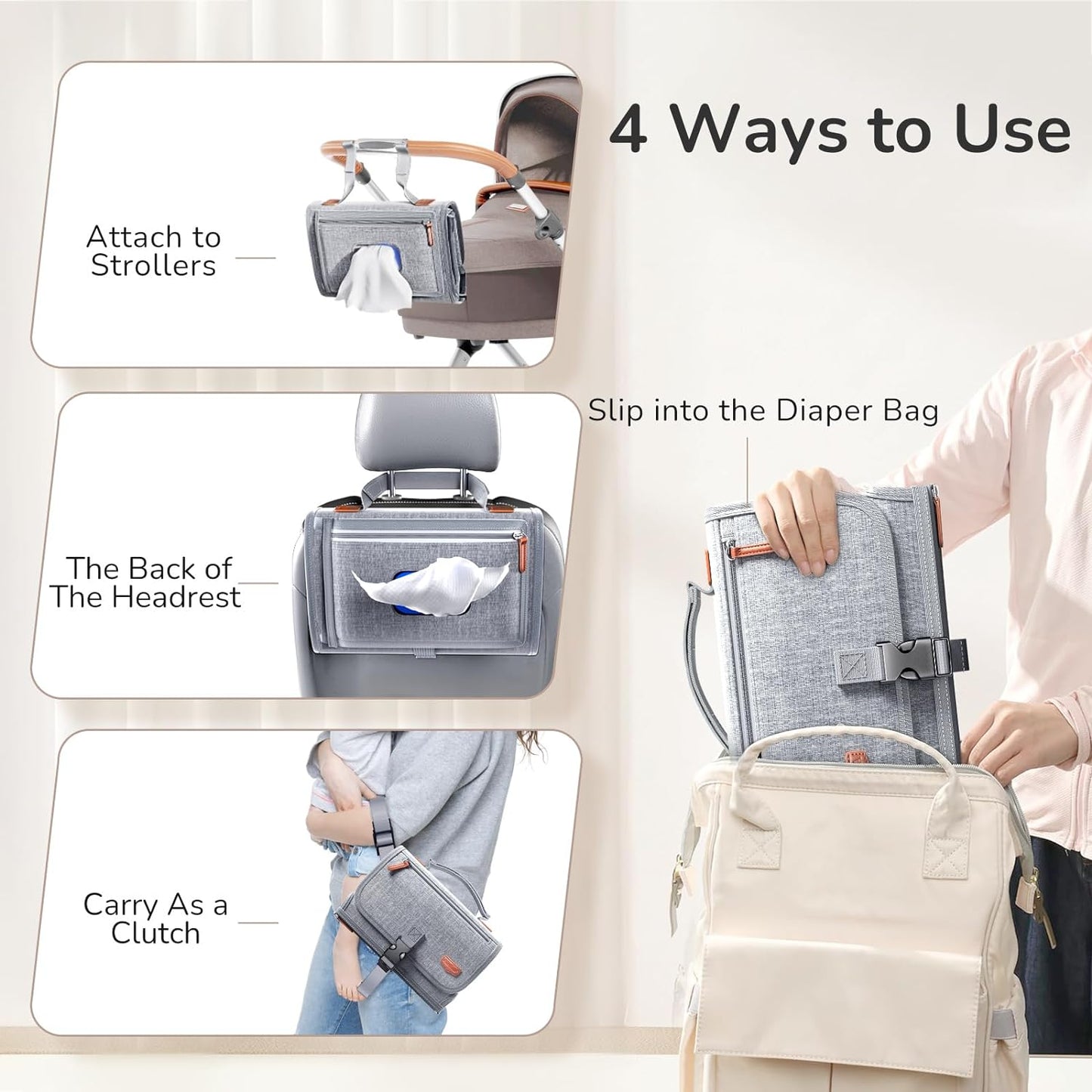Portable Diaper Changing Pad for Baby,