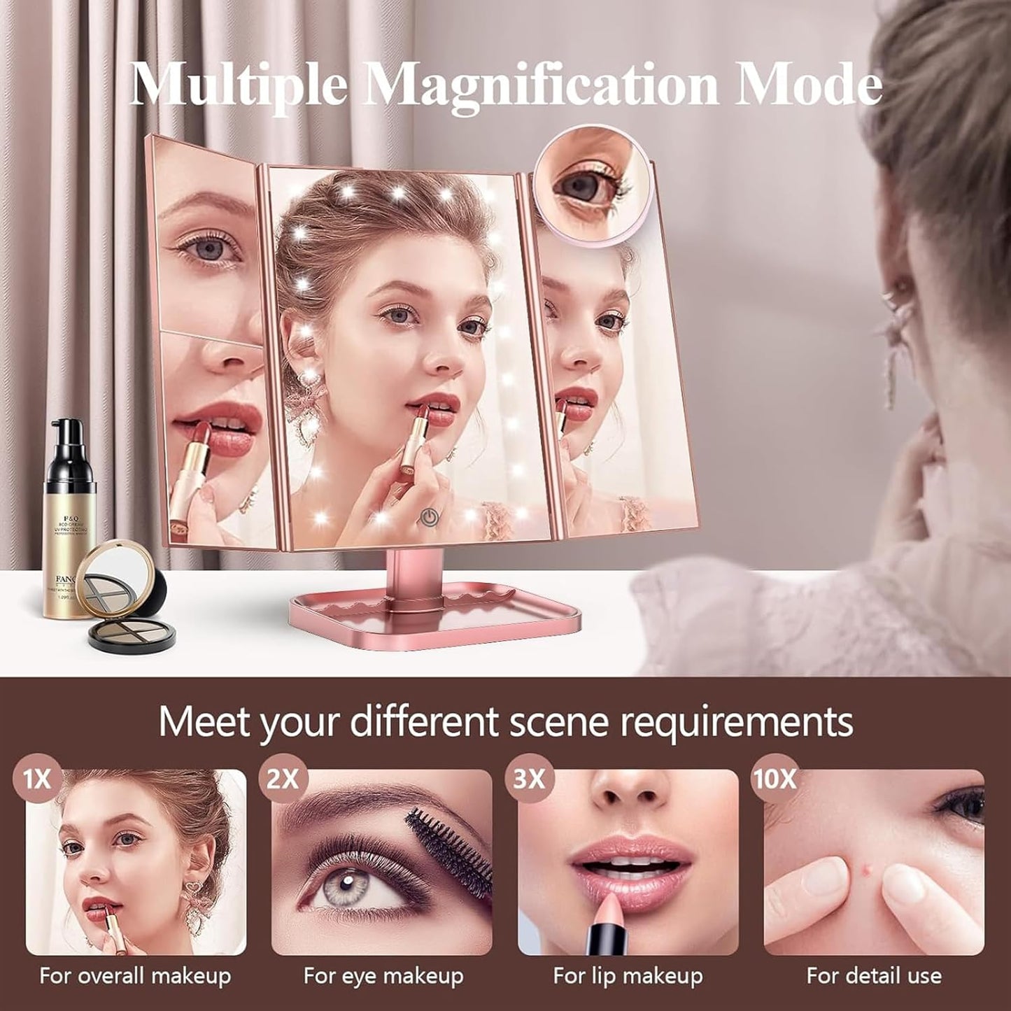 Makeup Mirror, Vanity Mirror with Lights