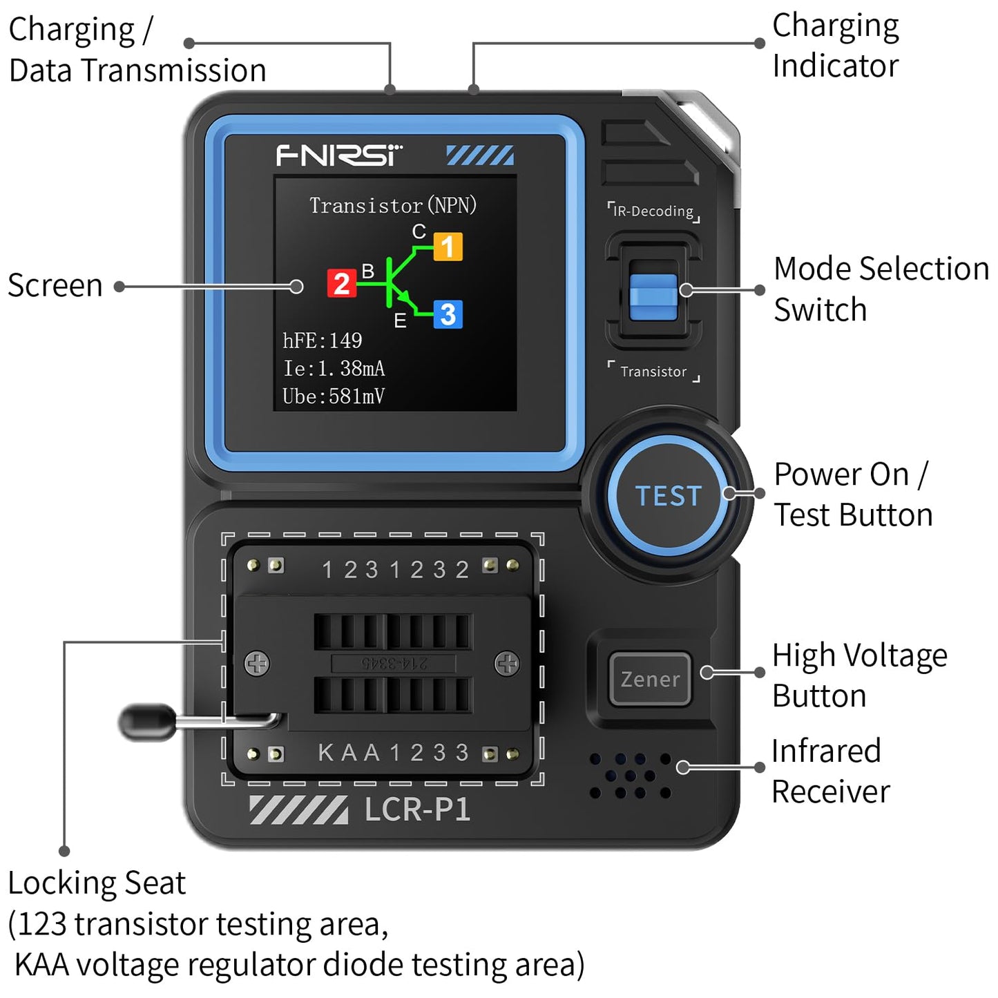 LCRP1 Transistor Tester,Mosfet Transistr