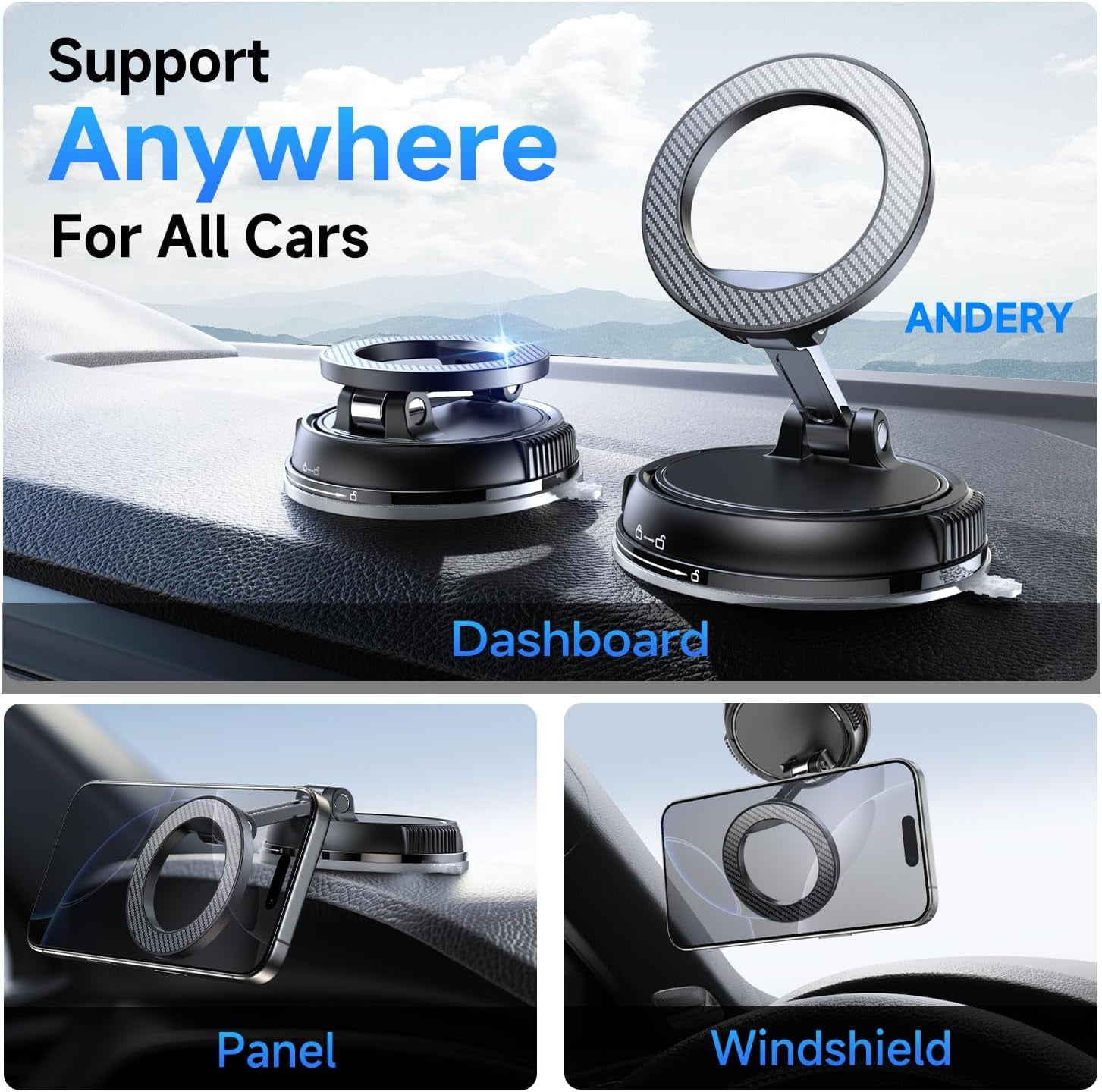 Car Phone Holder for Magsafe [78+LBS 